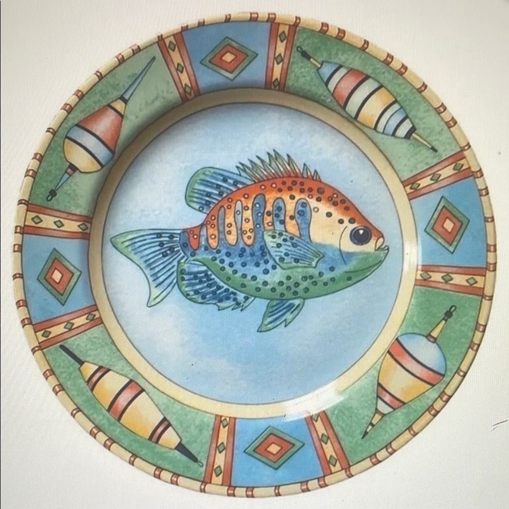 Colorful Fish Design Pet Bowl